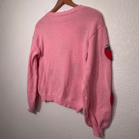 Strawberrry Sweater Unbranded Women’s Large‎ Pink - Picture 4 of 9
